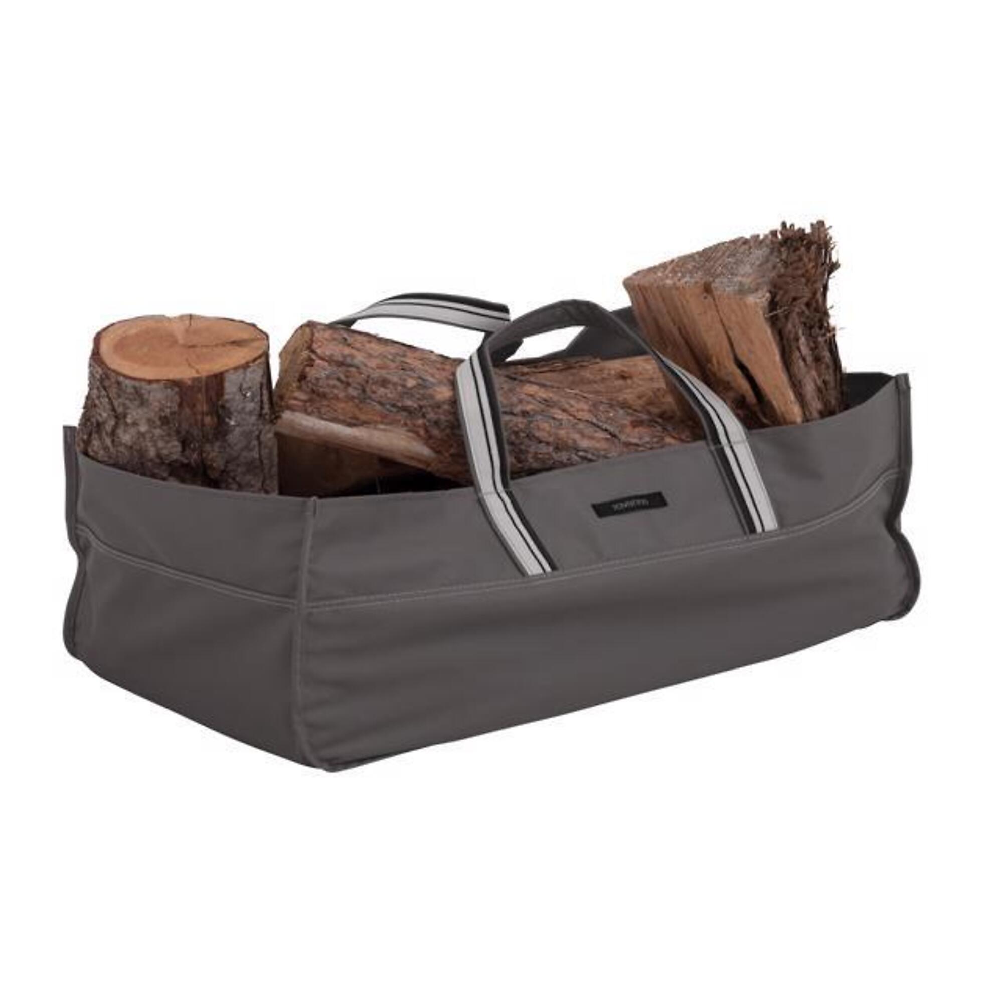 Classic Accessories Ravenna Jumbo Log Carrier, Brown, Polyester, Model# 55-185-015101-EC